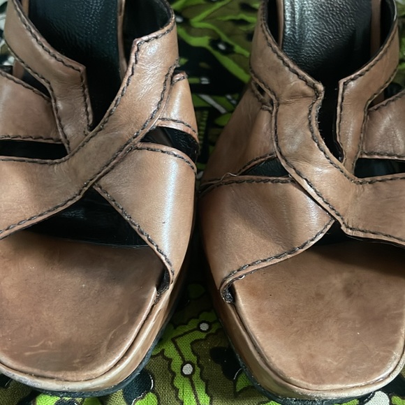 Prada Leather Slide Mule Heels - Picture 3 of 5